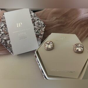 Bomb Party April 2024  “She’s A Stunner” large stud cubic zirconia earrings.